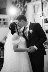 the first dance of the bride and groom a restaurant