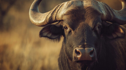 Naklejka premium Buffalo a Wild Animal