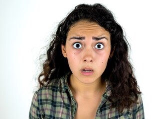 scared and shocked person expression