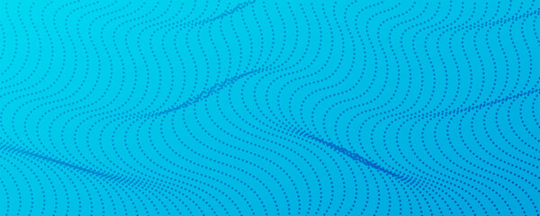 Colorful halftone background with flowing dots