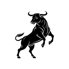 Obraz premium Bull silhouette 