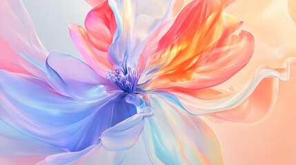 Colorful abstract flower texture illustration poster background