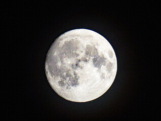 full moon in the night sky