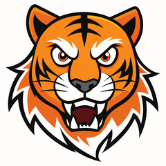 tiger head vector illustration