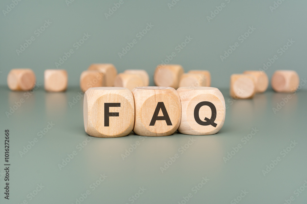 Poster this document contains frequently asked questions faq blocks presented on a green background