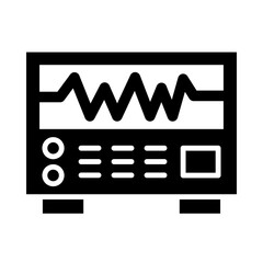 Seismograph glyph icon