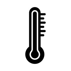 Thermometer glyph icon