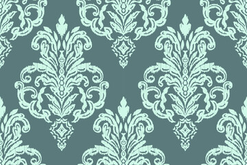 Fototapeta premium Motifs African boho paisley Floral Ikat pattern embroidery border. Ethnic ikat floral Ethnic Indian Pattern Ikat pattern Ethnic Pattern.Border indian floral Aztec embroidery border seamless patterns.