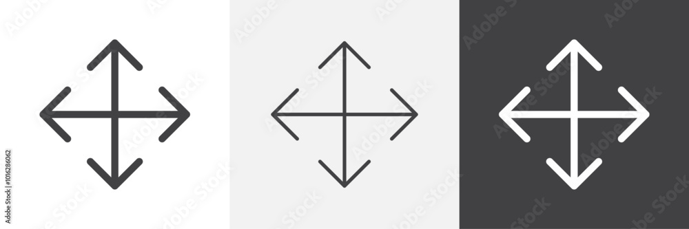 Poster Drag icon. for web ui designs