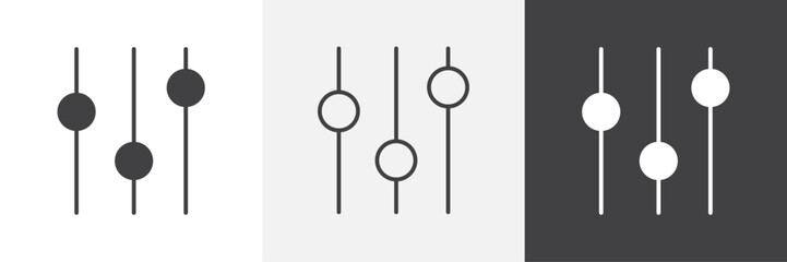 Equalizer icon. for web ui designs