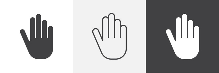 Hand icon. for web ui designs
