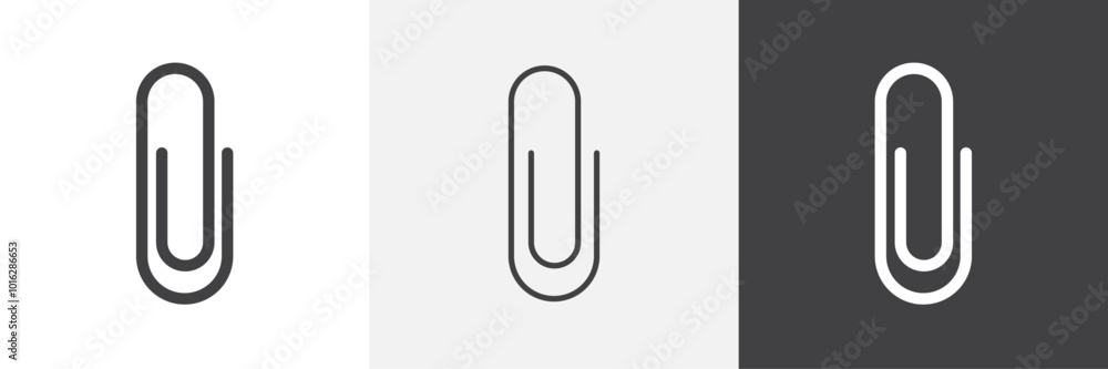 Poster paperclip icon. for web ui designs
