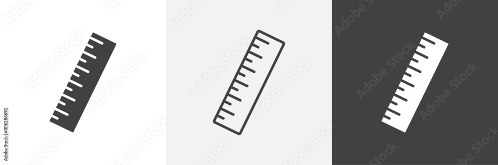 Poster ruler icon. for web ui designs
