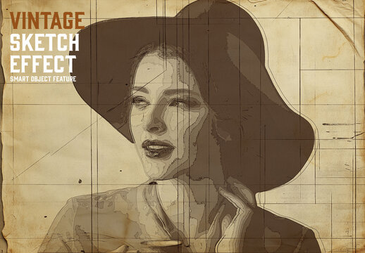Vintage Sketch Effect with Generative AI