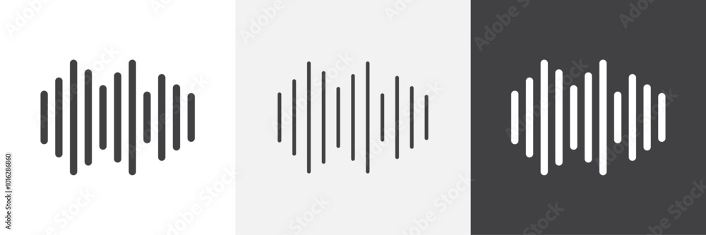 Poster audio icon. for web ui designs