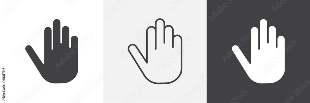 Poster Stop icon. for web ui designs