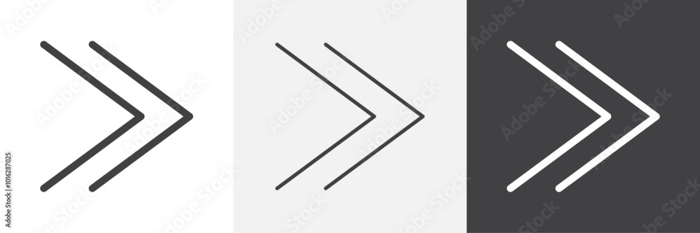 Poster next arrow icon. for web ui designs