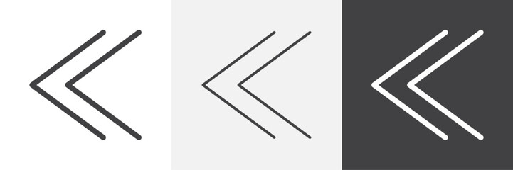 Previous arrow icon. for web ui designs