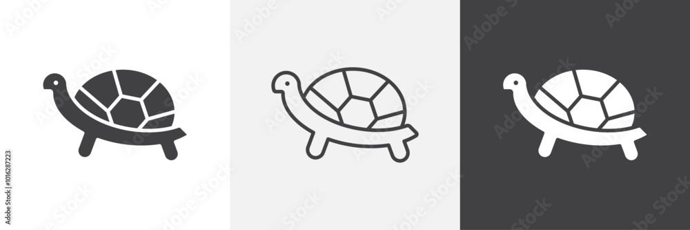 Poster tortoise icon. for web ui designs