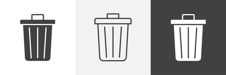 Trash Bin icon. for web ui designs