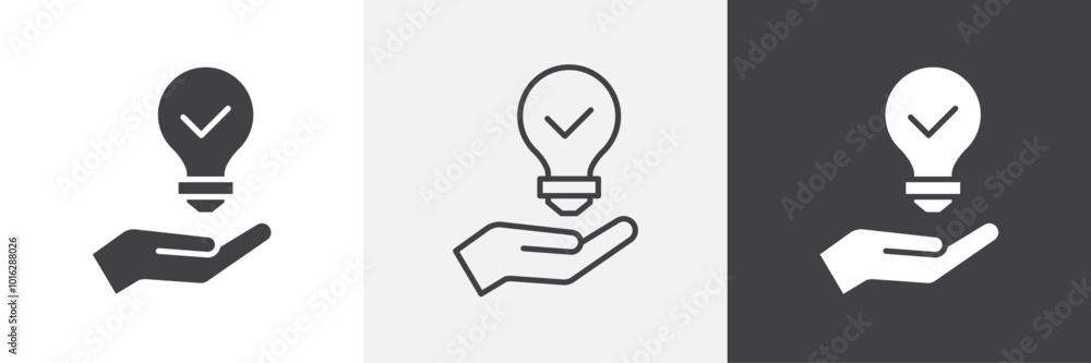 Poster solution icon. for web ui designs
