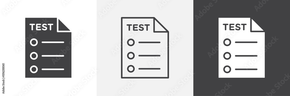 Poster test icon. for web ui designs