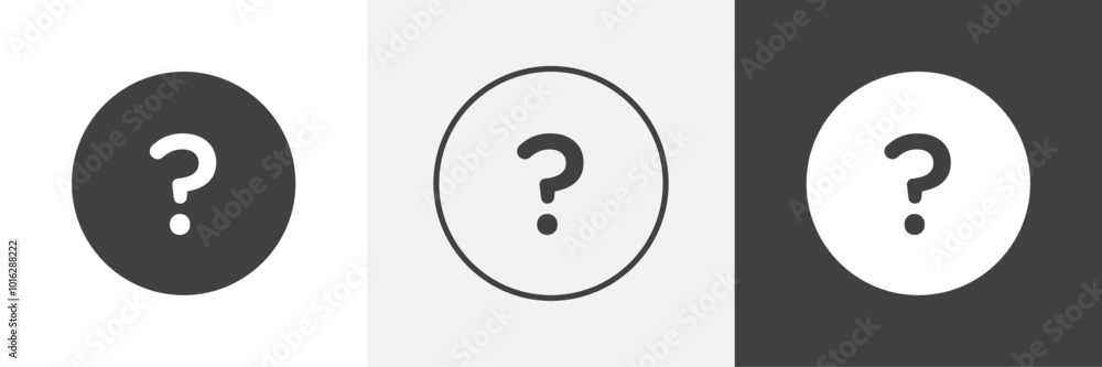 Poster doubts button icon. for web ui designs
