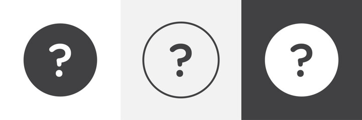 Doubts button icon. for web ui designs