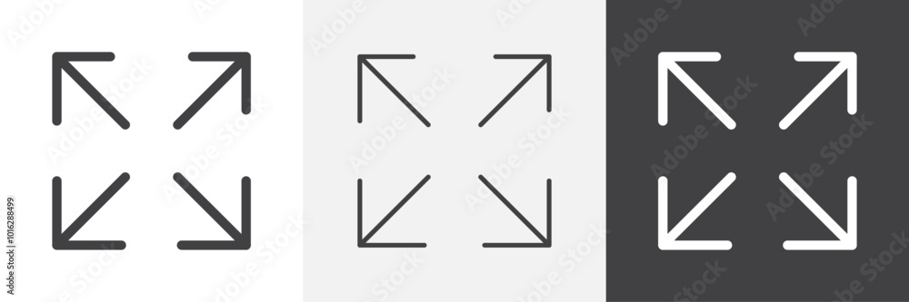 Poster full size icon. for web ui designs