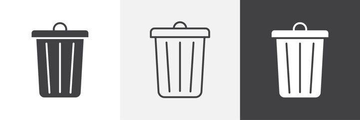 Bin icon. for web ui designs