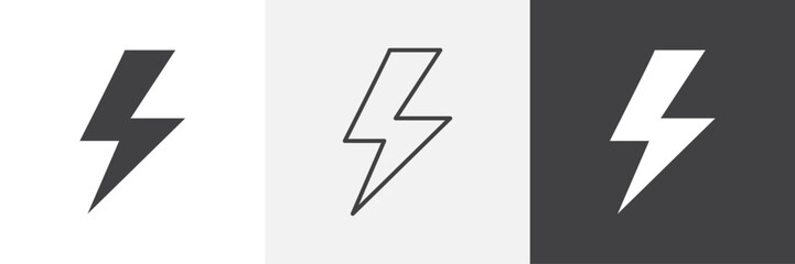 Flash icon. for web ui designs