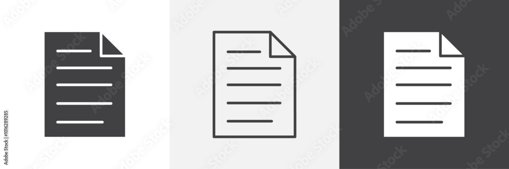 Poster document icon. for web ui designs