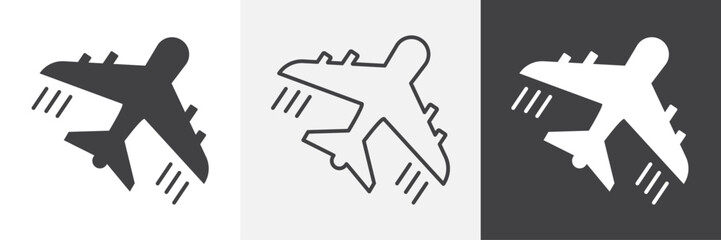 Airplane icon. for web ui designs