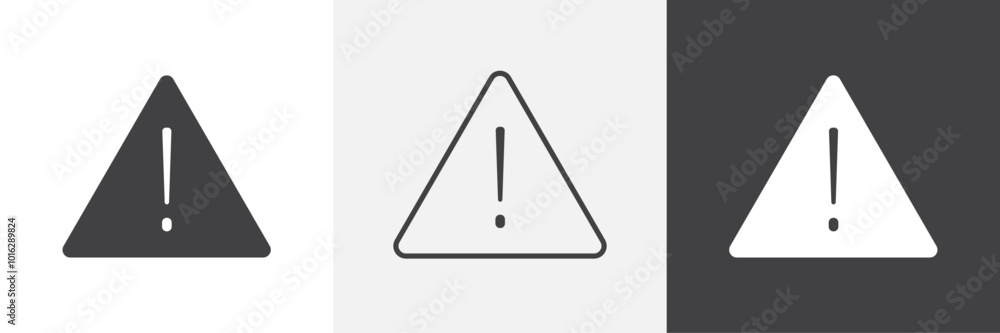 Poster warning icon. for web ui designs