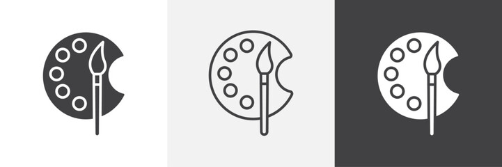 Palette icon. for web ui designs