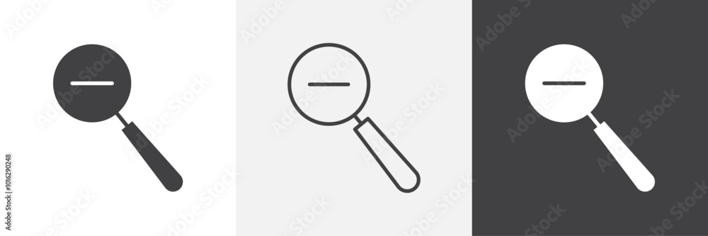Poster zoom out icon. for web ui designs
