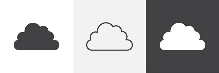 Cloud icon. for web ui designs