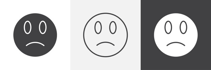 Sad icon. for web ui designs