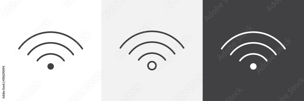 Poster wifi icon. for web ui designs