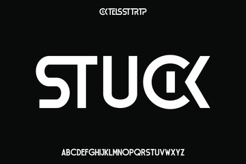 Display alphabet font vector design suitable for headline, poster, logo and many more