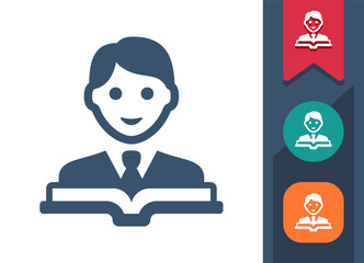 Reading, Learning, Library, Student Icon