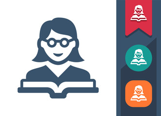 Reading, Learning, Library, Student Icon