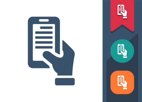 Reading, Ebook, E-Book, Article Icon