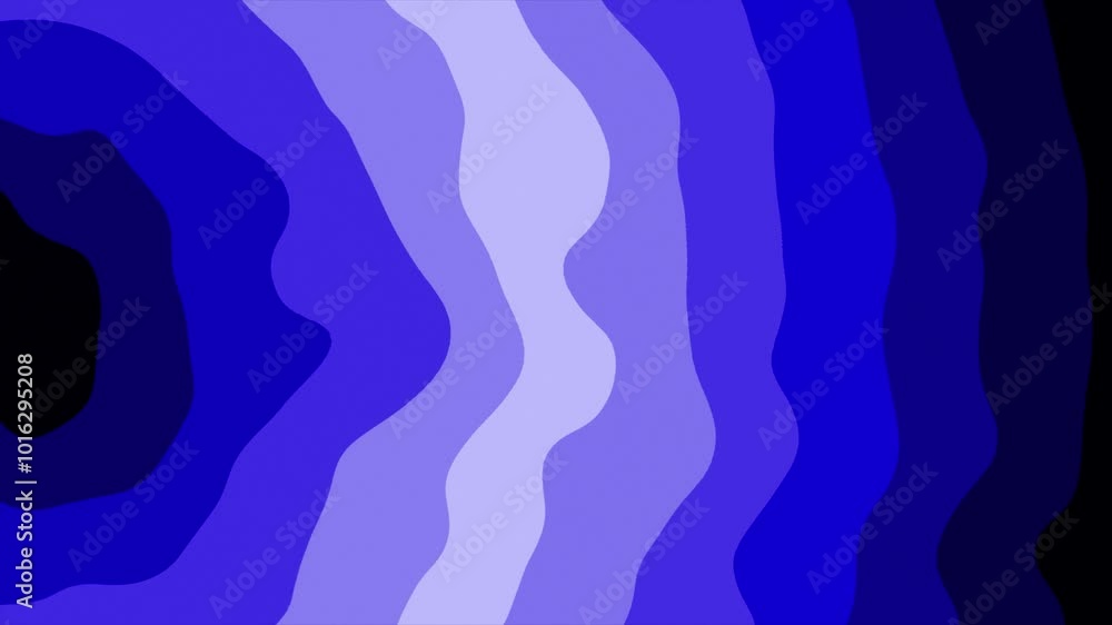 Poster blue color multiple shades wavy pattern modern design gradient background