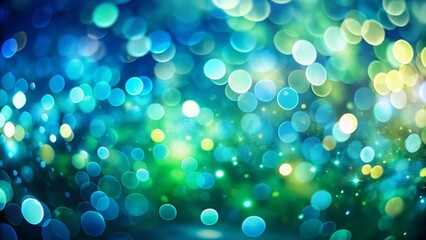 Create stunning candid photography using a blurred background of blue and green bokeh lights, adding a magical and vibrant atmosphere to your images.