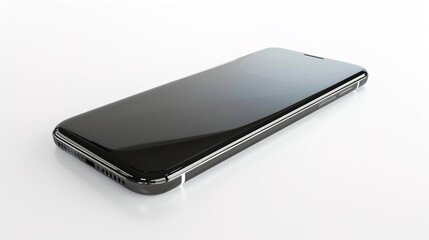 A detailed smartphone mockup with realistic reflections on a pure white background.