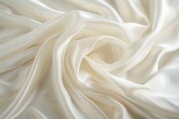Fototapeta premium White silk, fabric, milky, for e-commerce use 白いシルク, 生地, ミルキー, eコマース用