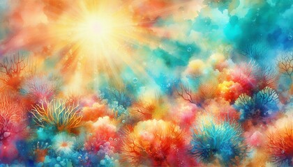 Fototapeta premium Watercolor texture background