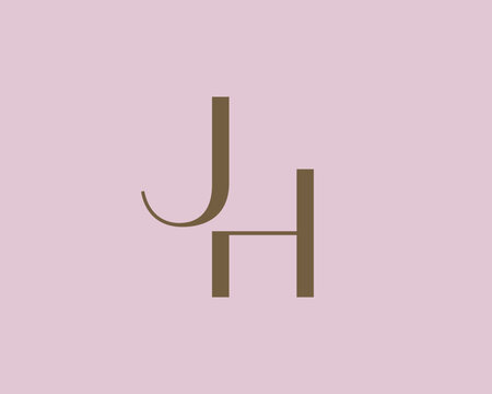 JH letter logo icon design. Classic style luxury initials monogram.