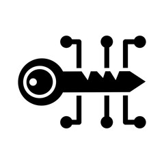 Key decoder glyph icon